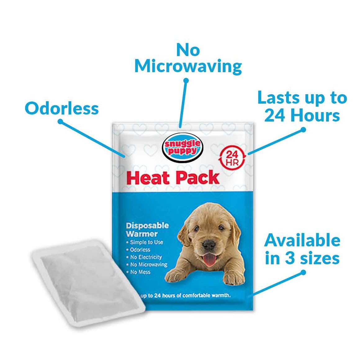 Original Snuggle Puppy Heartbeat Puppy Toy - Heartbeat Puppy for Dogs - Pet Anxiety Relief and Calming Aid - Comfort Dog Toy - Behavioral Training and Sleep Aid Cuddle buddy - Crate Training Essential