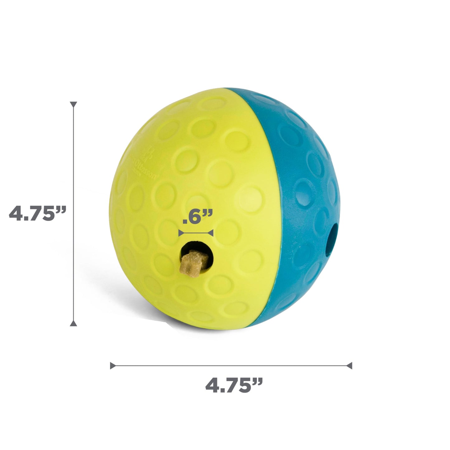 Outward Hound by Nina Ottosson Treat Tumble – Interactive Food-Dispensing Dog Puzzle Ball, Level 1 Beginner, Small, 4.8"